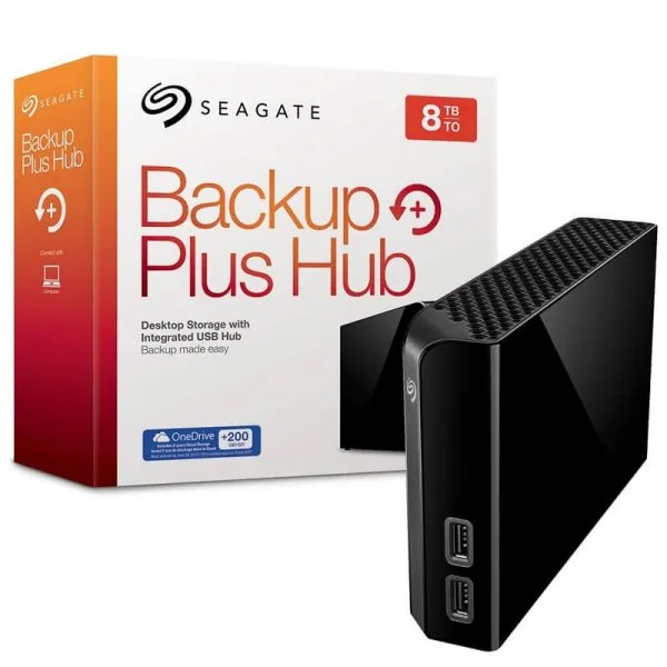 Packaging of Seagate 8TB External Hard Drive